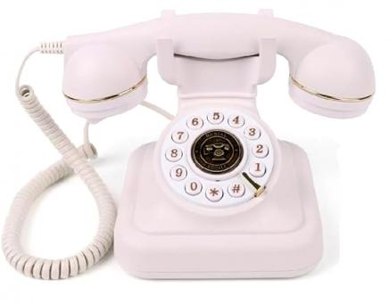 Téléphone livre d'or BLANC + panneau