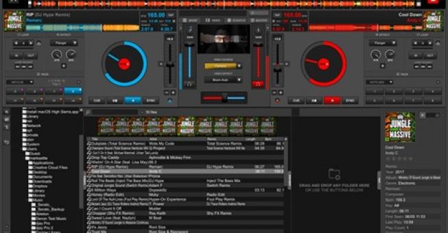 Ordinateur + contrôleur et logiciel de mixage Virtual DJ