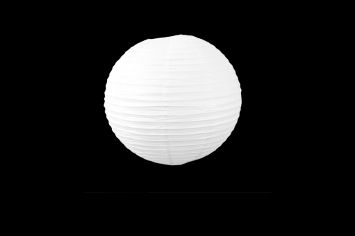 Boule chinoise 50cm  blanche + ampoule clic-clac